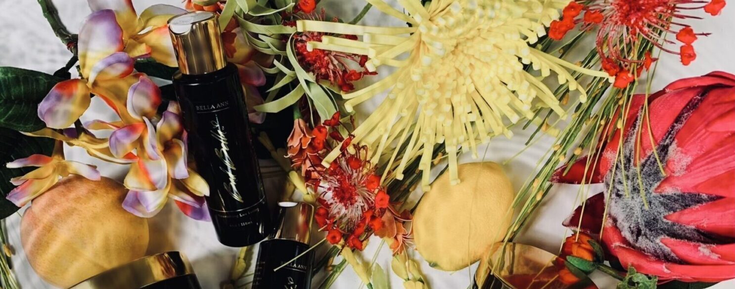 BAd Bella Products with Lemons and flowers