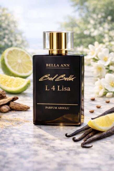 L 4 Lisa Perfume bottle with limes and flowers