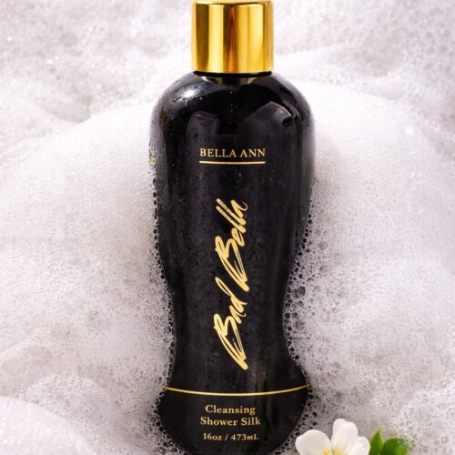 Shower gel called shower silk in bubbles