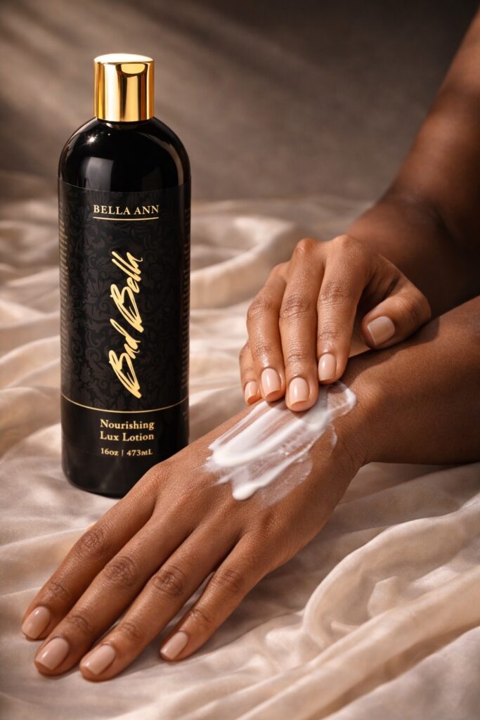 Lux Lotion being applied. So Smooth!