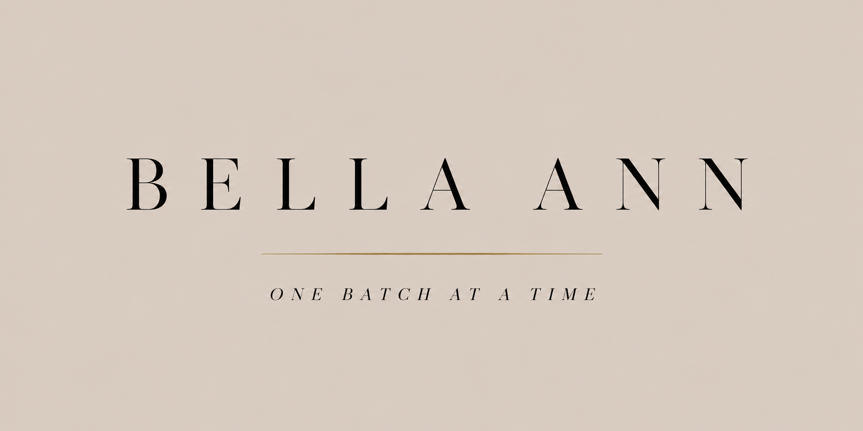 Bella Ann Logo "one batch at a time"